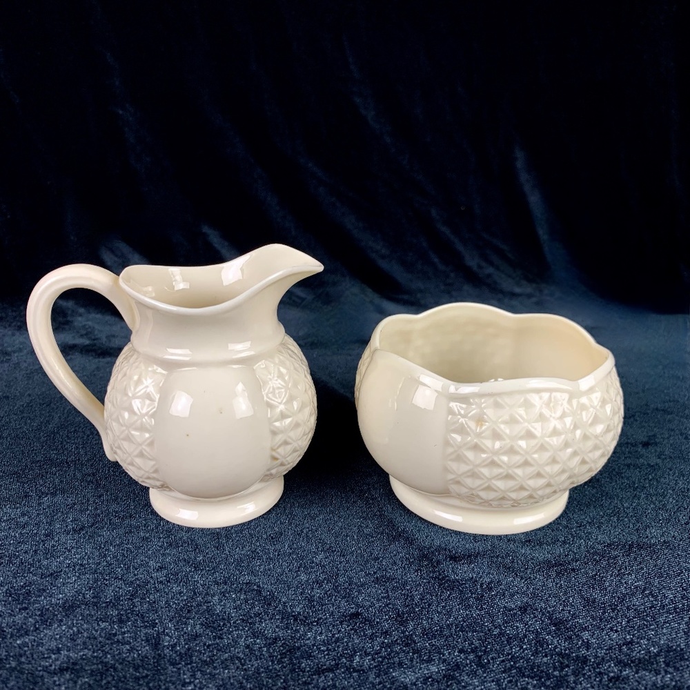 Irish Donegal Parian China Cream and Sugar Set Fine Bone China Excellent Gift